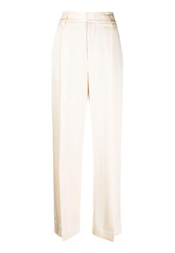 Vince high-waisted tailored trousers - Nude