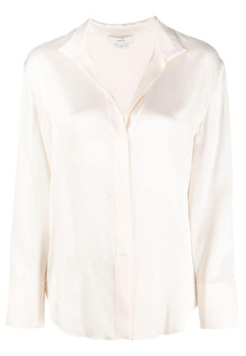 Vince long-sleeved silk shirt - Nude