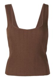 Vince sleeveless pleated vest - Braun