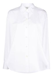 Vince side-slit cotton shirt - Weiß