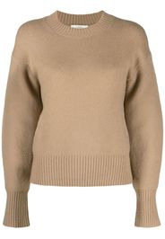 Vince crew-neck wool-blend jumper - Braun