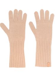Vince knitted cashmere gloves - Braun