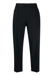 Vince linen-blend cropped trousers - Blau