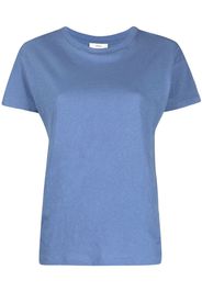 Vince cotton-linen short-sleeve T-shirt - Blau