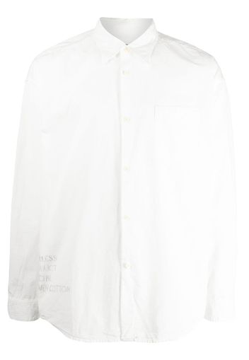 visvim patch-pocket button-up shirt - Weiß