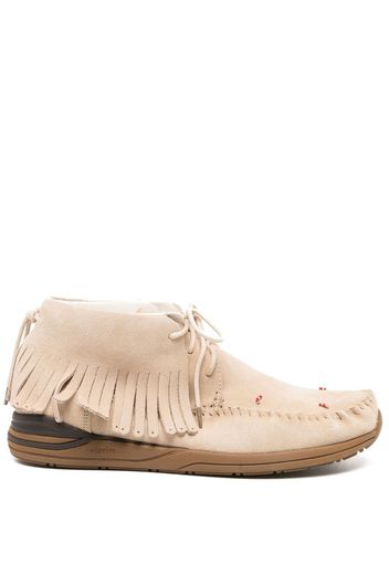 visvim calf suede loafers - Nude