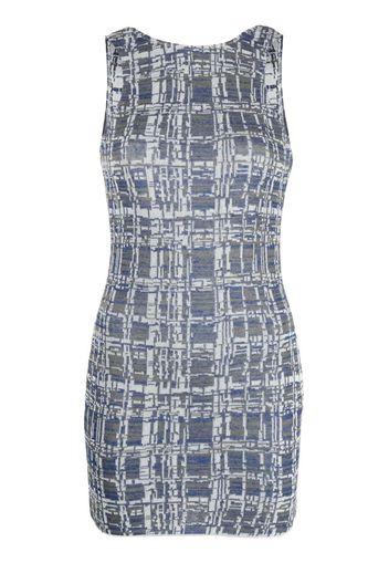 VITELLI sleeveless knitted minidress - Blau