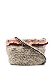 VITELLI chunky-knit wool shoulder bag - Nude