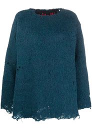 VITELLI distressed-effect knit jumper - Blau