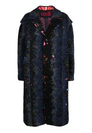 VITELLI single-breasted recycled wool coat - Schwarz