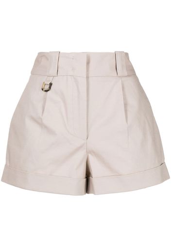 Vivetta high-waisted cotton shorts - Nude