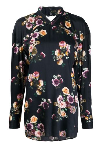 Vivienne Westwood Bluse mit Blumen-Print - Schwarz