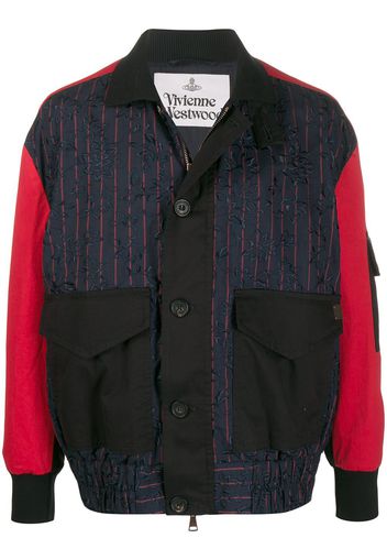 Vivienne Westwood Jacke mit Kontrastärmeln - Schwarz