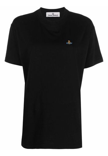 Vivienne Westwood Orb-embroidered T-shirt - Schwarz