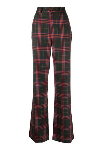 Vivienne Westwood tartan-pattern high-waist trousers - Grün