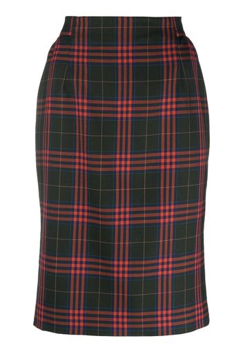 Vivienne Westwood high-waisted check-skirt - Grün