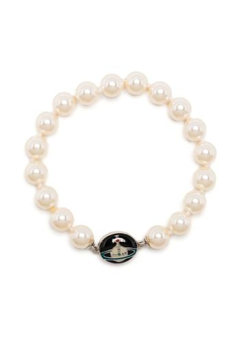 Vivienne Westwood Loelia faux-pearl bracelet - Nude