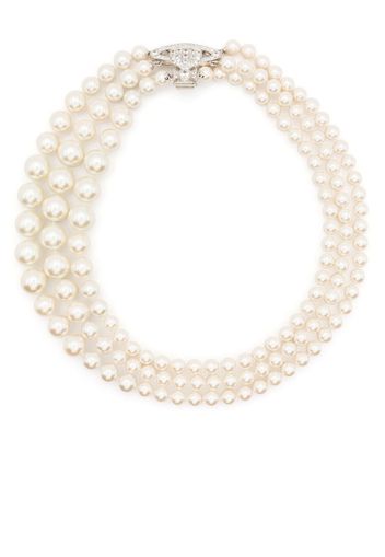 Vivienne Westwood Orb-detail pearl necklace - Nude