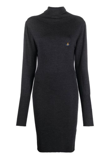 Vivienne Westwood Bea orb-embroidered knitted dress - Grau