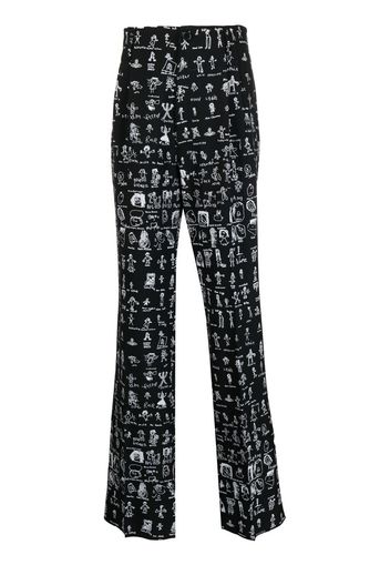 Vivienne Westwood all-over graphic print trousers - Schwarz