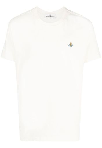 Vivienne Westwood Orb embroidered-logo short-sleeve T-shirt - Nude