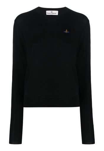 Vivienne Westwood Langarmshirt mit Stickerei - Schwarz