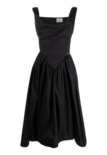 Vivienne Westwood cowl-neck corset dress - Schwarz