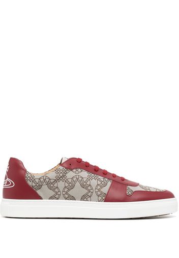 Vivienne Westwood logo-print low-top sneakers - O101 RED