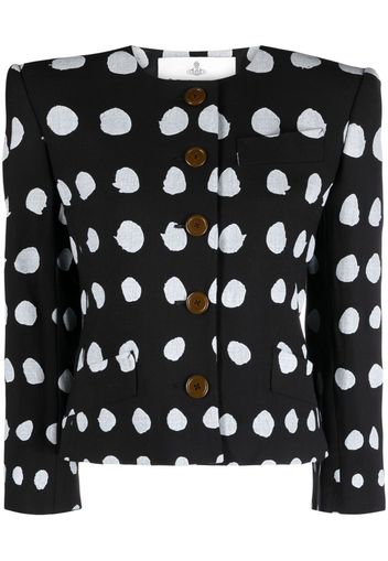 Vivienne Westwood Iman polka dot-print jacket - Schwarz