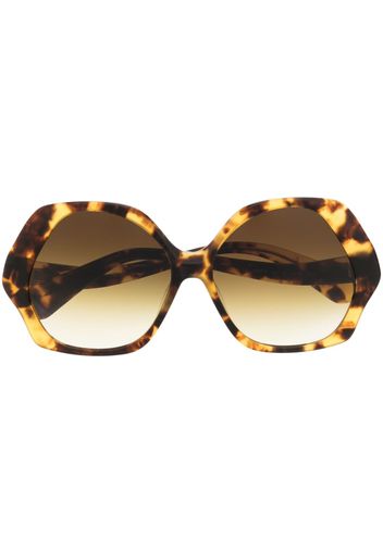 Vivienne Westwood tortoiseshell oversize-frame sunglasses - Braun