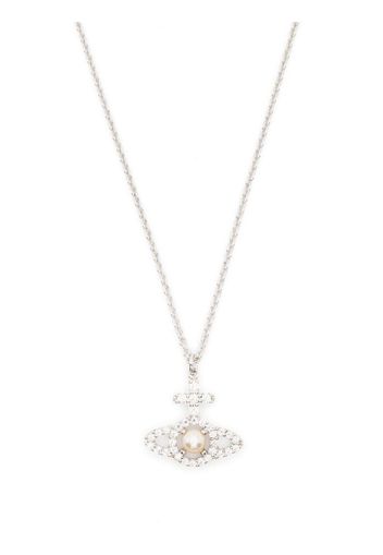 Vivienne Westwood Olympia pearl pendant necklace - Silber