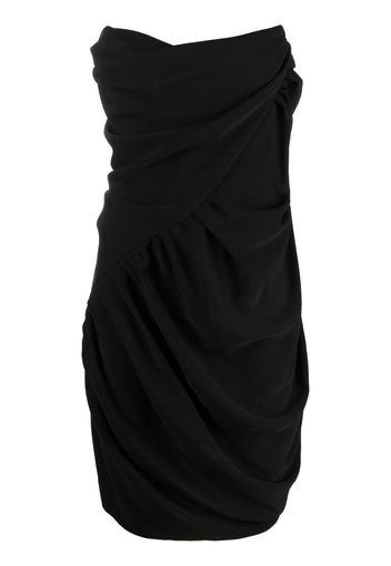 Vivienne Westwood draped strapless minidress - Schwarz