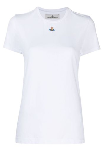 Vivienne Westwood T-Shirt mit Logo-Stickerei - Weiß