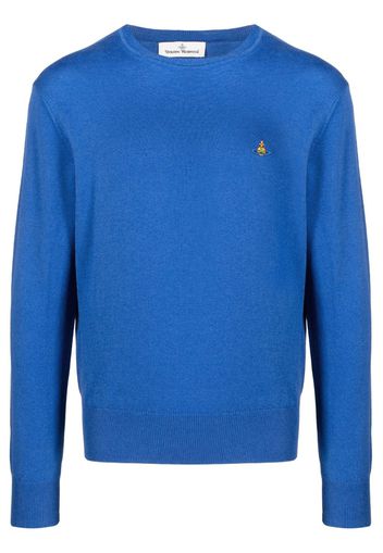 Vivienne Westwood Pullover mit Orb-Stickerei - Blau