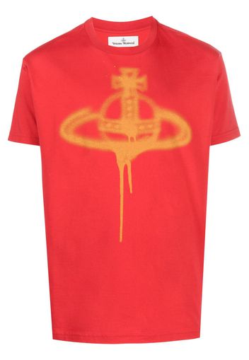 Vivienne Westwood Orb-print short-sleeved T-shirt - Rot