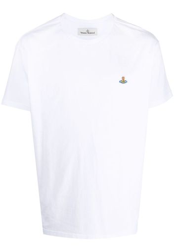 Vivienne Westwood T-Shirt mit Logo-Stickerei - Weiß