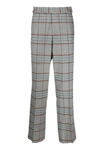 Vivienne Westwood plaid-check pattern straight-leg trousers - Blau