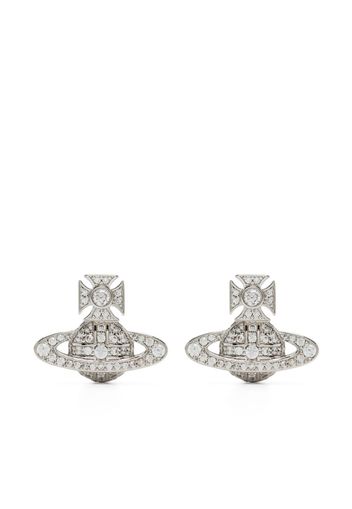 Vivienne Westwood Orb crystal-embellished stud earrings - Silber