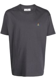 Vivienne Westwood logo-embroidered cotton T-shirt - Grau