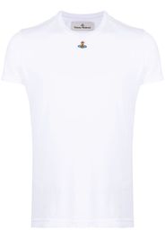 Vivienne Westwood Orb logo-embroidery cotton T-shirt - Weiß