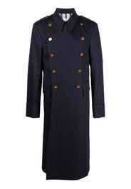 Vivienne Westwood double-breasted organic cotton coat - Blau