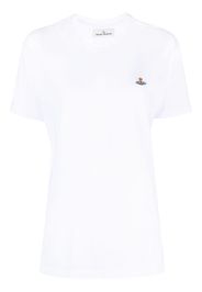 Vivienne Westwood Orb-embroidered cotton T-shirt - Weiß