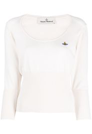 Vivienne Westwood Orb-embroidered knitted jumper - Nude