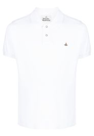 Vivienne Westwood Orb-embroidered organic cotton polo shirt - Weiß