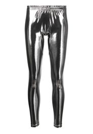 Vivienne Westwood metallic-effect leggings - Silber