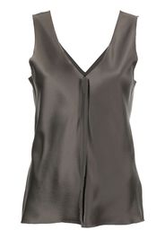 VOZ Top aus Seide - Grau