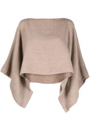 VOZ knitted alpaca wool crop top - Nude