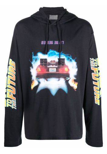 VTMNTS Back to the Future print hoodie - Blau