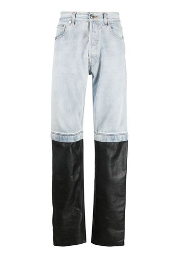 VTMNTS Straight-Leg-Jeans mit Einsätzen - Schwarz