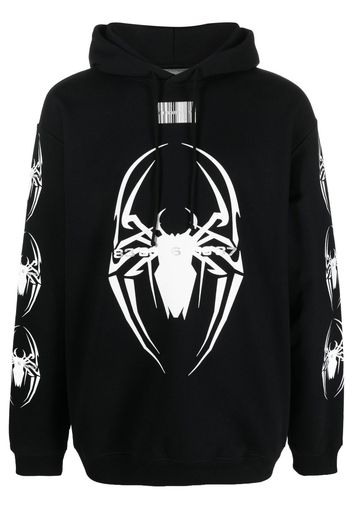 VTMNTS logo print hoodie - Schwarz